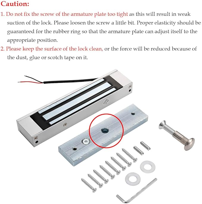 Electric Magnetic Lock with Z and L Bracket 180KG 350LBS Holding Force Electromagnet Lock 12V Fail Safe Single Door for Access Control System