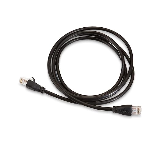 Amazon Basics RJ45 Cat 6 Ethernet Patch Cable, 1Gpbs Transfer Speed, Gold-Plated Connectors, 5 Foot - 10-Pack, Black