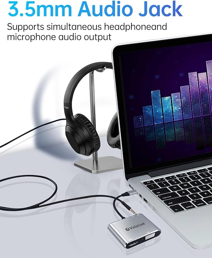 velolink USB C Hub MultiPort Adapter
