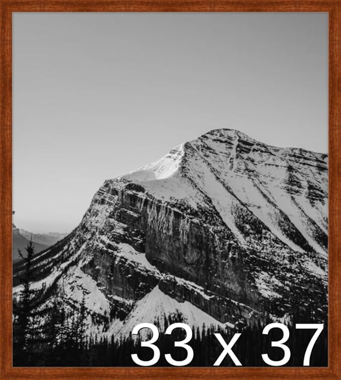 Frame It Easy 33 x 37 Russet Wood Frame (Derby)