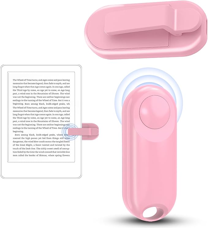 DATAFY Page Turner for Kindle Remote Control Page Turner Clicker for Kindle Paperwhite Oasis Kobo eReaders Reading Novels Kindle Accessories eBook Accessories with Storage Sleeves