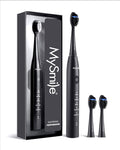 MySmile DY156 Electric Toothbrush for Adults, Rechargeable Sonic Battery Toothbrush Portable with 3 Brush Heads, 2 Mins 5 Modes Smart Timer, 45000VPM, One Charge for 60 Days – Black