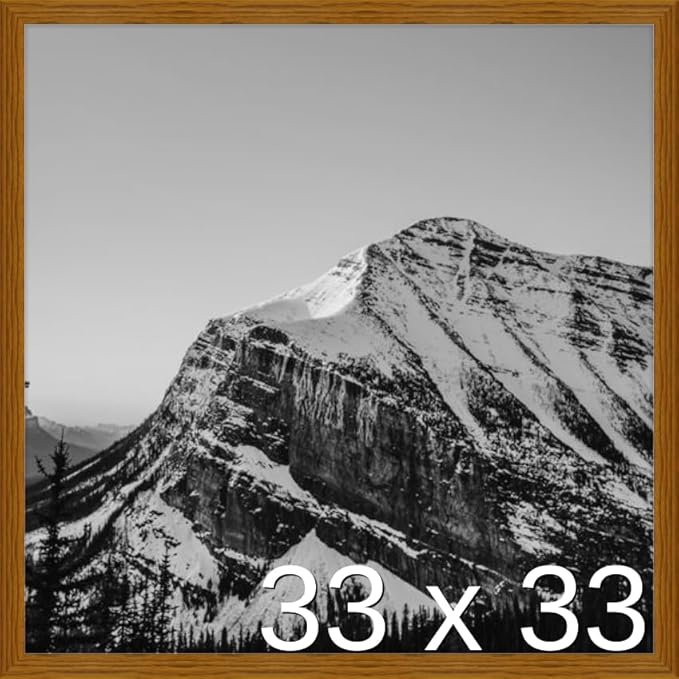 Frame It Easy 33 x 33 Hazel Wood Frame (Derby)