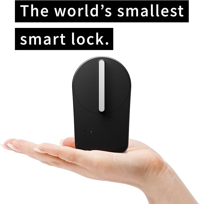 CANDY HOUSE Sesame 5, Smart Lock, Bluetooth Electronic Deadbolt, Auto-Lock, Keyless Entry Door Lock for Front Door, Fits Your Existing Deadbolt, for Airbnbs Vacation Rentals