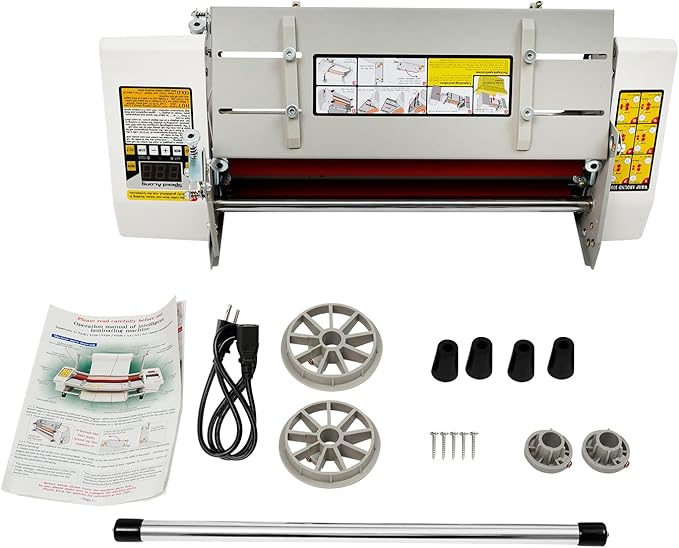 13 inch Laminator Machine Hot and Cold Roll Laminator 110V Digital Thermal Laminating Machine for A3/A4 Paper Single/Dual-Sided Lamination for School, Office, and Commercial Use