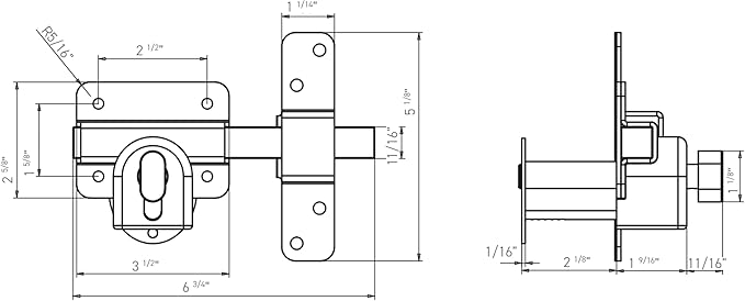 GateMate Long Throw Gate Lock, Euro Profile Gate Lock for Sheds, Gates & Garage Doors, Keyed Outside & Inside Thumb Turn, 316 Stainless Steel, for Wooden Gates & Doors Up to 2” (50mm), 5 Keys