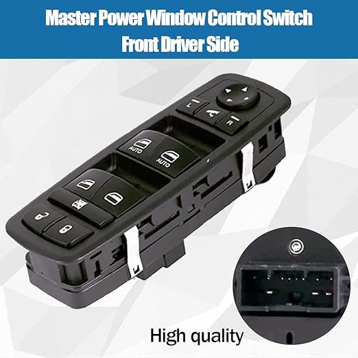Master Power Window Control Switch Front Driver Side Fits for 2014-2018 Jeep Grand Cherokee Replaces 68184803AA 68184803AB 68184803AC