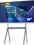 TouchWo 86" Touchscreen Monitor Smart Board, 4K Interactive Presentation Electronic Whiteboard with Android 13, Digital Signage Display for Office, Classroom,RAM 4GB+ ROM 32GB