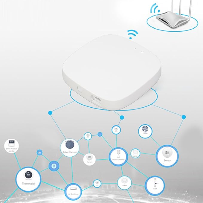 TOOLSGO For Zigbee Smart Gateway for Tuya APP Remote and Voice Control Wireless Multi Mode Gateway Device for Intelligent Appliances