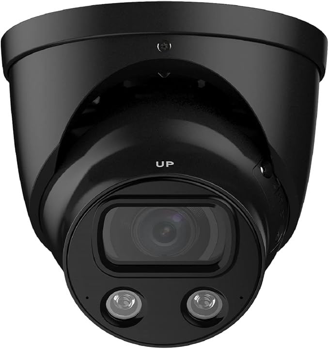 EmpireTech Surveillance & Security Cameras 4K Full-Color Ultra Low Light 8MP 1/1.2" CMOS Smart AI Turret IP Camera 1/1.2" CMOS,Built-in Mic,Motion Detection,PoE and ePoE,IPC-Color4K-T 2.8mm-Black