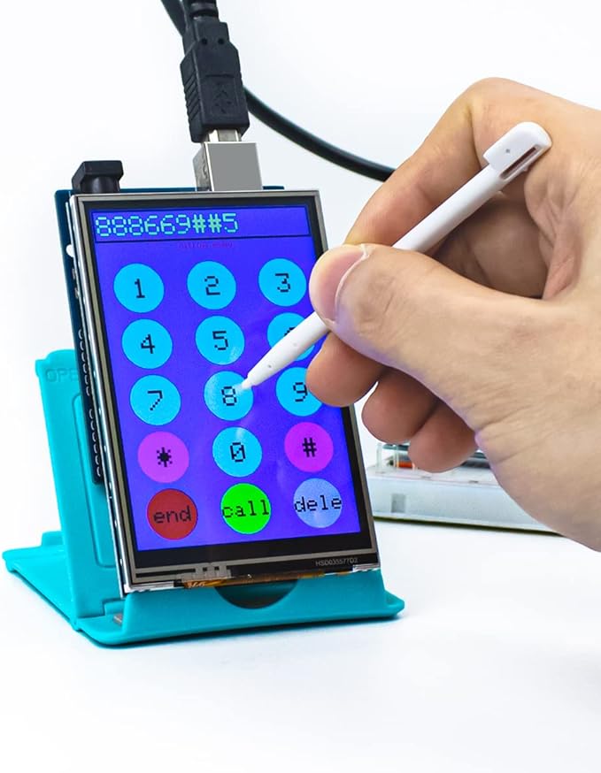 Hosyond 3.5 inch 480X320 TFT Touch Screen Module LCD Display Shield with SD Card Socket Compatible with Arduino R3 Mega2560