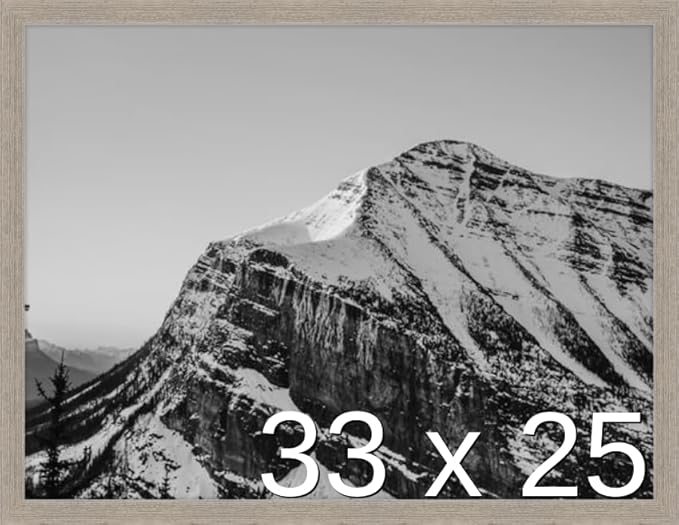Frame It Easy 33 x 25 Rustic Gray Wood Frame (Derby)
