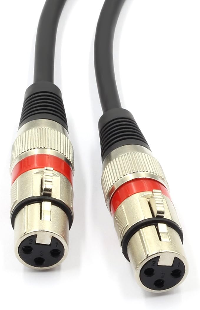 SiYear XLR Splitter Cable - XLR Male to Dual Female 3 Pin Patch Y Cable Balanced Microphone Splitter Cord Audio Adapter (50CM/1.5FT)