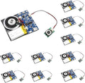 XLW Sound Module, 16MB Push Button Activated Sound Module with Speaker,Type-C Cable Charging, 16Min Easy Sound Recording Chip for Personalized Greetings, DIY Projects, Holiday Crafts ect.(Blue-10Pack)
