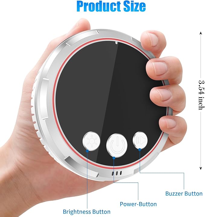 3 Pack 4-in-1 Carbon Monoxide Detectors &Natural Gas Leak Detector, Portable Carbon Monoxide Detectors Plug in & Battery Backup, HD Screen Display