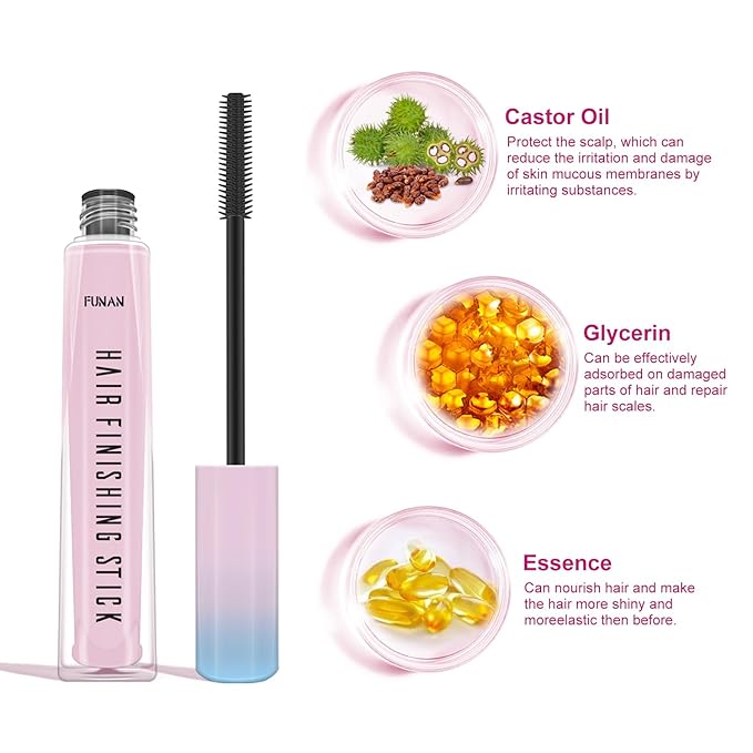 PasaRose Hair Finishing Stick 2 Pack for Small Broken Hair Cream/Gel for Women Naturally Refreshing, Non-Greasy and Non-Sticky