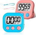ZILLEEN Classroom Timer for Kids Teachers 2 Pack Digital Timers, Blue & Pink