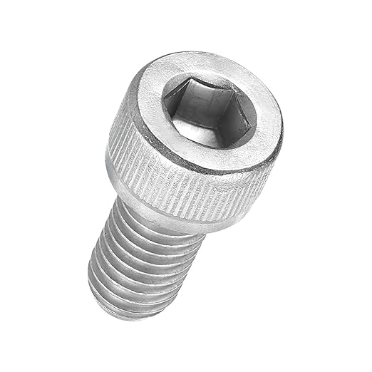 Kozelo 20pcs Socket Head Cap Screws - [M8-1.25 x 16mm] 304 Stainless Steel Allen Socket Drive for Electrical Motor 3D Printing Fan Engine Replacement Use, Silver