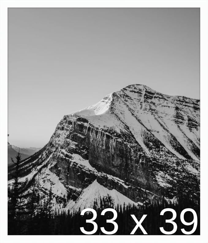Frame It Easy 33 x 39 White Wood Frame (Derby)