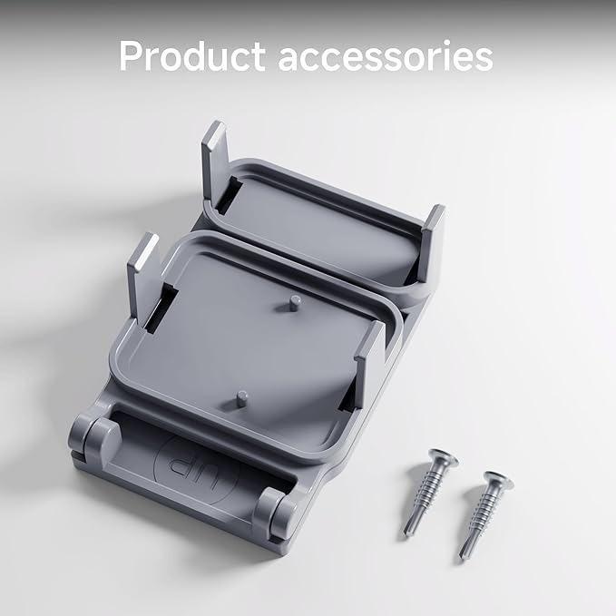 Garage Door Bracket for SimpliSafe Alarm Contact Sensor | Secure Mount with Quick-Snap Clip & Screws | Easy Install Accessory (Sensor Not Included)