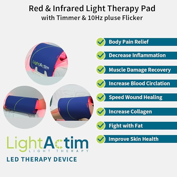 2 Modes Light Pad Skin Care Treatment Device,Facial Wrinkles for Anti Aging Pains Mode to Release and Improve the Muscle and Joint Pain