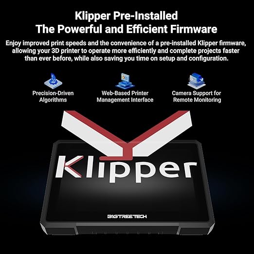 BIGTREETECH PAD 7 Touch Screen Based on Klipper firmware 7 inch Open Source Smart PAD with CB1 Board KlipperScreen for BIQU B1 SE Plus, Voron 2.4, Ender-3 and Most FDM 3D Printers DIY