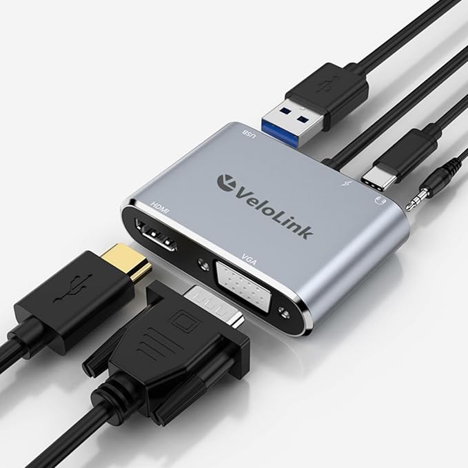 velolink USB C Hub MultiPort Adapter