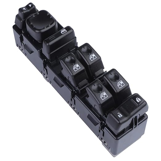 Driver Side Master Power Window Switch For Chevy Avalanche Silverado Suburban Tahoe GMC Sierra Yukon XL 1500 2500 3500 HD Classic Cadillac Escalade ESV EXT 2003 2004 2005 2006 2007 OE DWS-220 15883323
