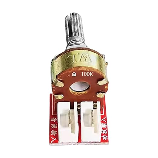 Double Gang Potentiometer Sound Control Module B10K/B50K/B100K for Auditory Projects Stereo Adjustment Board Double Gang Potentiometer