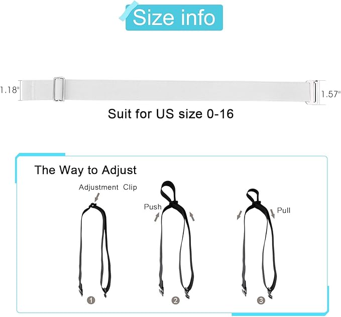 JASGOOD Women No Show Stretch Belt Elastic Web Strap Belt with Flat Buckle for Jeans Pants Dresses