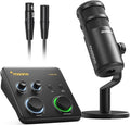 MAONO USB Audio Interface for PC: Interface with XLR Microphone 24-bit/192kHz Routing Software LOOPBACK ASIO Driver for Recording Music, Home-Studio, Guitar, Podcast, Streaming, DAW(PS22+PD100)