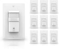 ECOELER Motion Sensor Light Switch, Occupancy & Vacancy Model Motion Activated Wall Switch, Single Pole Sensor Switch for Laundry, Garage, Neutral Wire Required, UL & FCC Listed