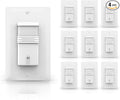 ECOELER 4Pack in-Wall PIR Motion Sensor Light Switch, Single Pole Motion Activated Switch, On/Off Override, Neutral Wire Required, Vac & OCC Mode Available, Title 24, UL Certified