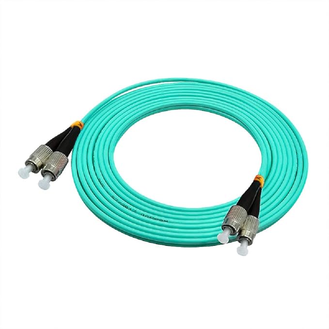 Jeirdus 2Meters 6ft Duplex 50/125 10G OM3 Multi-Mode Fiber Optic Cable Jumper - FC to FC Optical Patch Cord