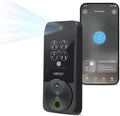 Lockly Visage Zeno Series Smart Lock, Facial Recognition & Fingerprint Keyless Entry Door Lock, Built-in Wi-Fi Deadbolt with Apple Home Key, PIN Genie Keypad, App Remote Control, Easy Installation