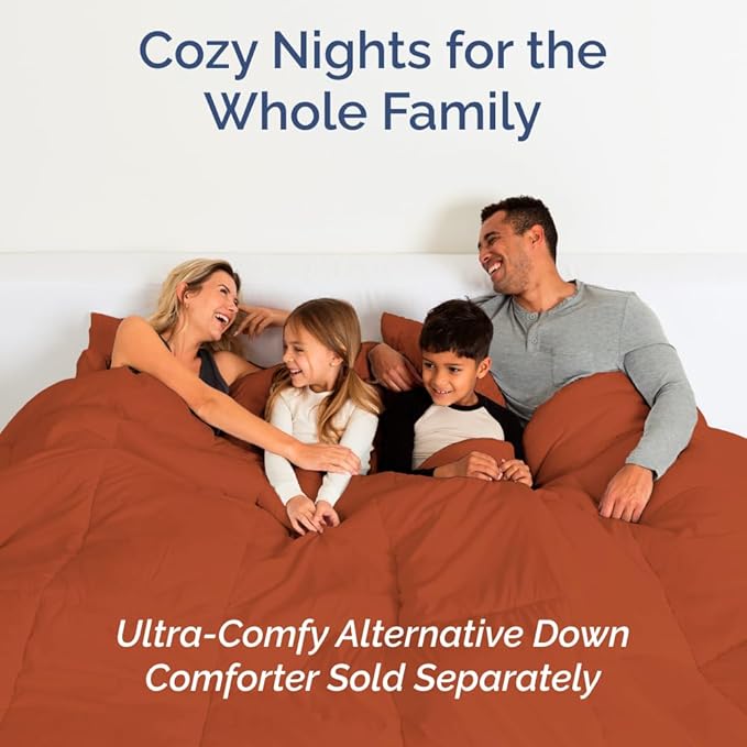 Full XL Bed Sheet Set - 4 Piece Extra Long Extended Full XL Sheets - Soft, Breathable & Cooling - Fits 8" to 16" Mattress w/ Deep Pockets - 54" x 80" - Easy-Fit, Wrinkle & Fade Resistant - Terracotta
