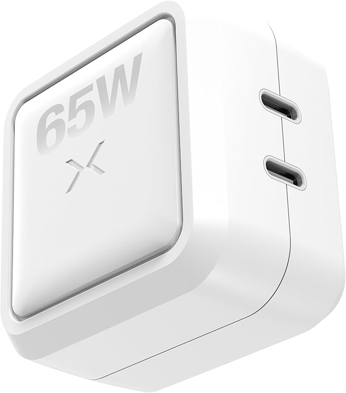 NOCO XGrid X65: 65W USB-C Charger – Dual Port GaN Power Adapter with PD 3.0, QC 4.0+, and PPS – Fast Charging with Smart Power Distribution – Foldable Wall Plug, UL Listed