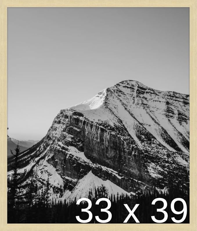 Frame It Easy 33 x 39 Wheat Wood Frame (Derby)