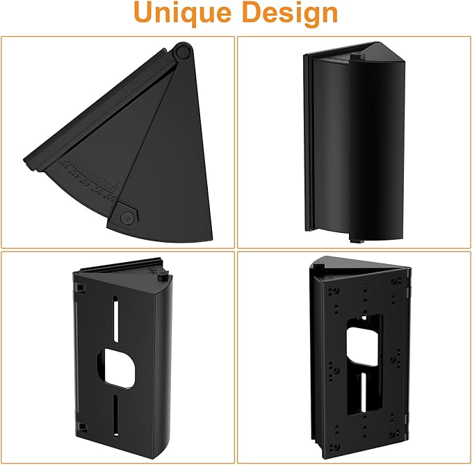 NANW Adjustable 30 to 55 Degree Doorbell Angle Mount Compatible with Video Doorbell 1/2/3/4/Wired/Pro/(2020 Release)/Battery Doorbell Plus, Camera Mount Holder Bracket Wedge for Apartment