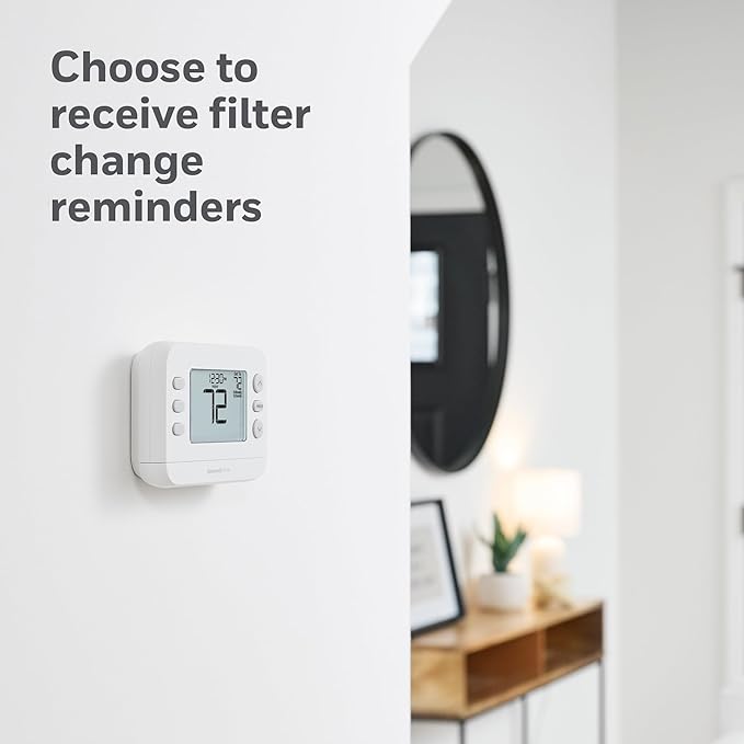 New! Honeywell Home Programmable Thermostat, Single-Stage, 1 Heat/1 Cool Compatibility, Flexible Schedule, X2P, White, RTH21B