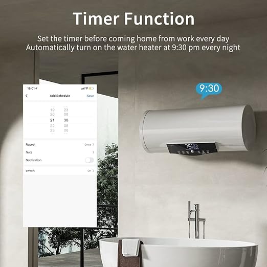 eMylo Single-Phase Smart Energy Meter 63A 80-400V - WiFi Electricity Monitor with Circuit Breaker & Leakage Protection, Tuya APP Remote Control for Home Apartment Factory