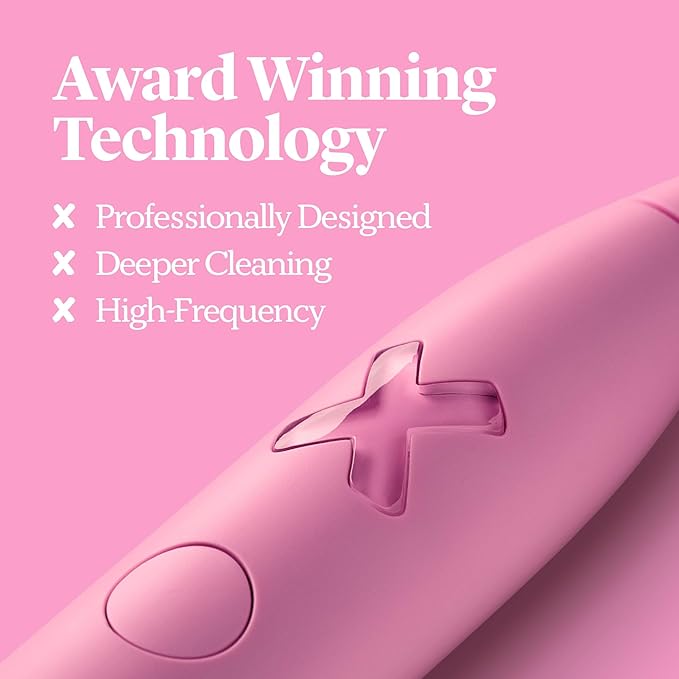 Made by Dentists PRO‑X Sonic Electric Toothbrush for Adults– Dentist‑Designed Rechargeable Toothbrush,9× More Plaque Removal, 70 Day Battery Life, USB‑C Fast Charge, 3 Modes, Travel Case & Extra Heads