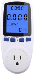 LED Watt Power Meter Plug, Home Electricity Usage Monitor with Powe Energy Voltage Cost for Monitor High Cost Appliance, Socket Power Meter with Reset Button