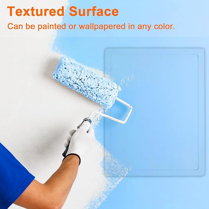 Suteck Plumbing Access Panel for Drywall Ceiling 12 x 16 Inch Reinforced Plastic Wall Access Doors Removable Hinged White