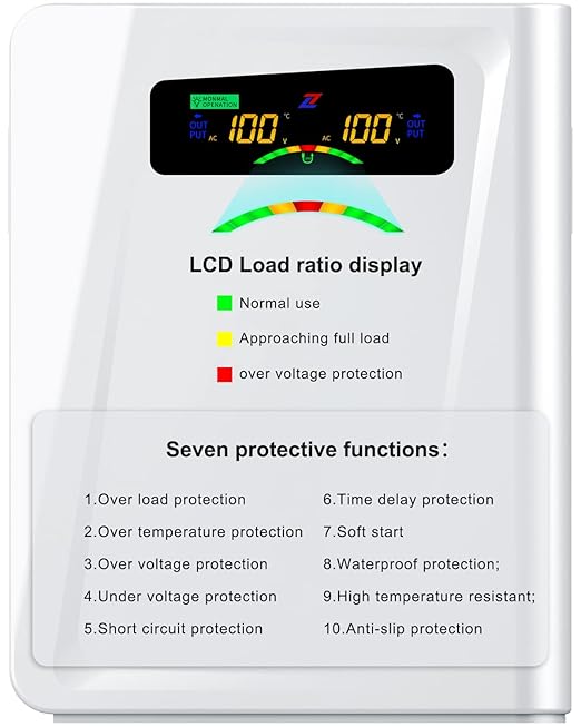 ZHENGXI Step Down Transformer 120v to 100v Voltage Converter 3000W, No Noise, Ten Protection Functions, Using Japan Appliances in US