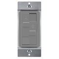 TOPGREENER Kalide Combo Dimmer Switch with 3-Speed Fan Control, Light and Fan Combination Switch, Single Pole, 2.5A, 200W LED/CFL, Neutral Wire Not Required, TGDSFS3-GY, Gray