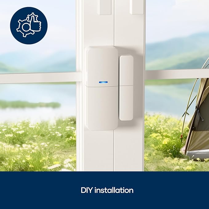 Entry Sensor (Pack of 6) - Window and Door Protection - Compatible with tolviviov Home Security System