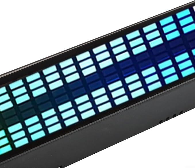 31-BMusic Spectrum Display Equalizer with Dual-Channel 15-BDSP Processing Full Color AGC Display Noise Reduction Remote Control 96kHz Sampling for Stage KTV Home Bar