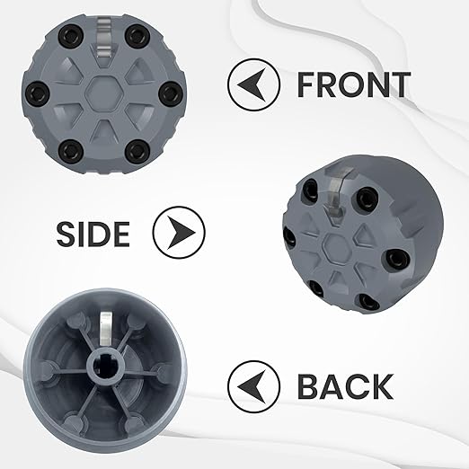 4 Pack - 2nd Gen Tacoma Accessories AC Knob Upgrade - 2005,2006,2007,2008,2009,2010,2011,2012,2013,2014,2015 Tacoma Climate Control Dial Mods Set - for Toyota Interior Replacement Kit