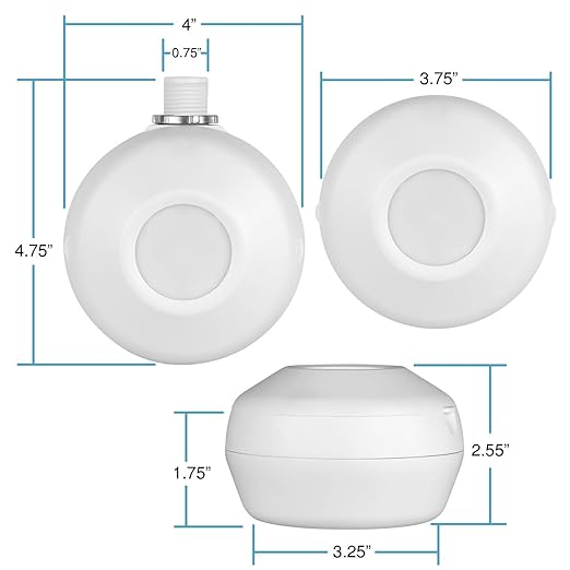 ENERLITES High Bay 360 Degree PIR Line Voltage Ceiling Occupancy Motion Sensor w/Daylight Harvesting Dimming, 1200-2800 sq. ft. Coverage, 120-277VAC, Commercial/Industrial, UL Listed, MPC-50HD, White